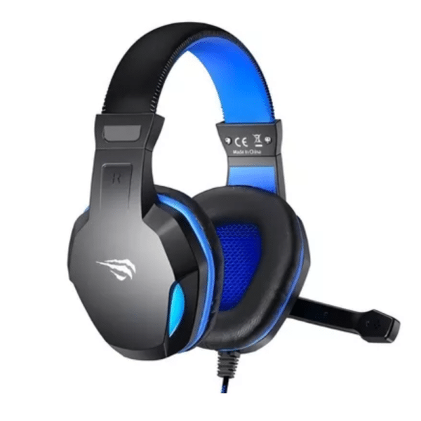 Fone De Ouvido Gamer Headset Havit H763d  Cor Azul